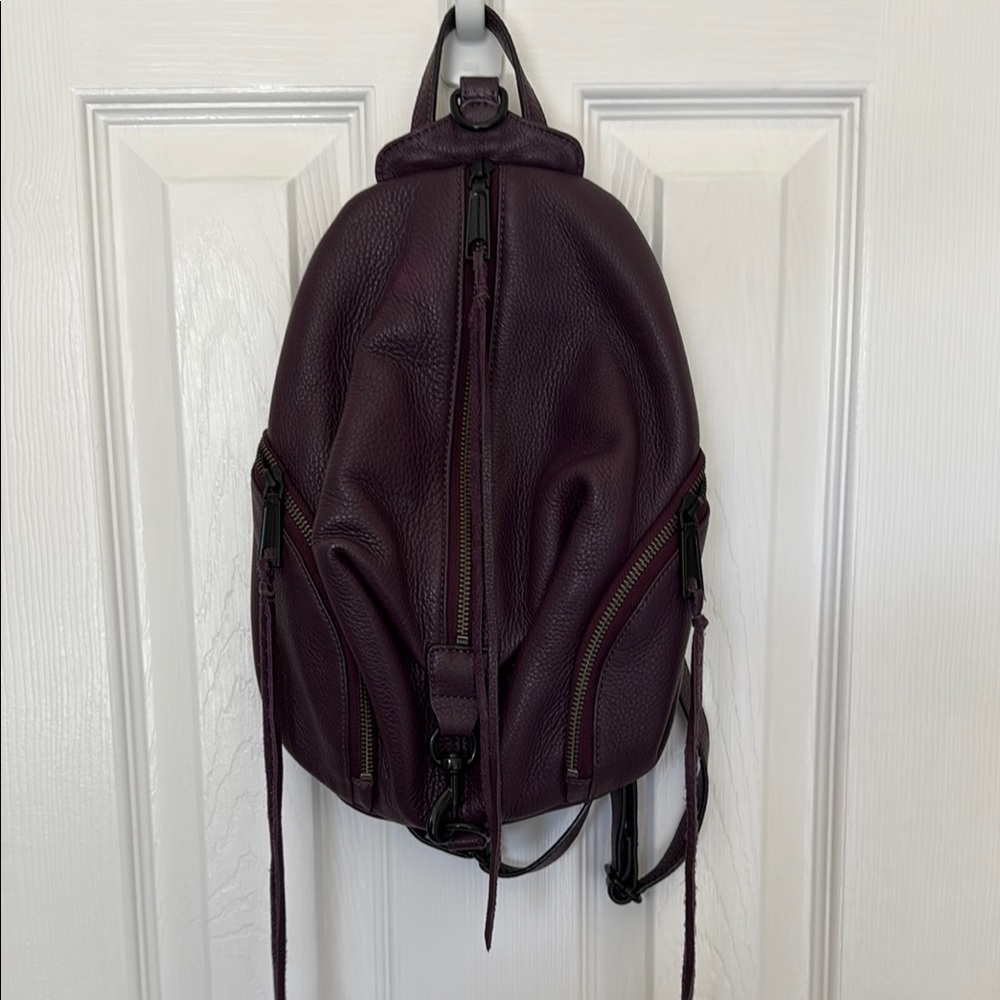 Minkoff Purple Leather Julian small Backpack